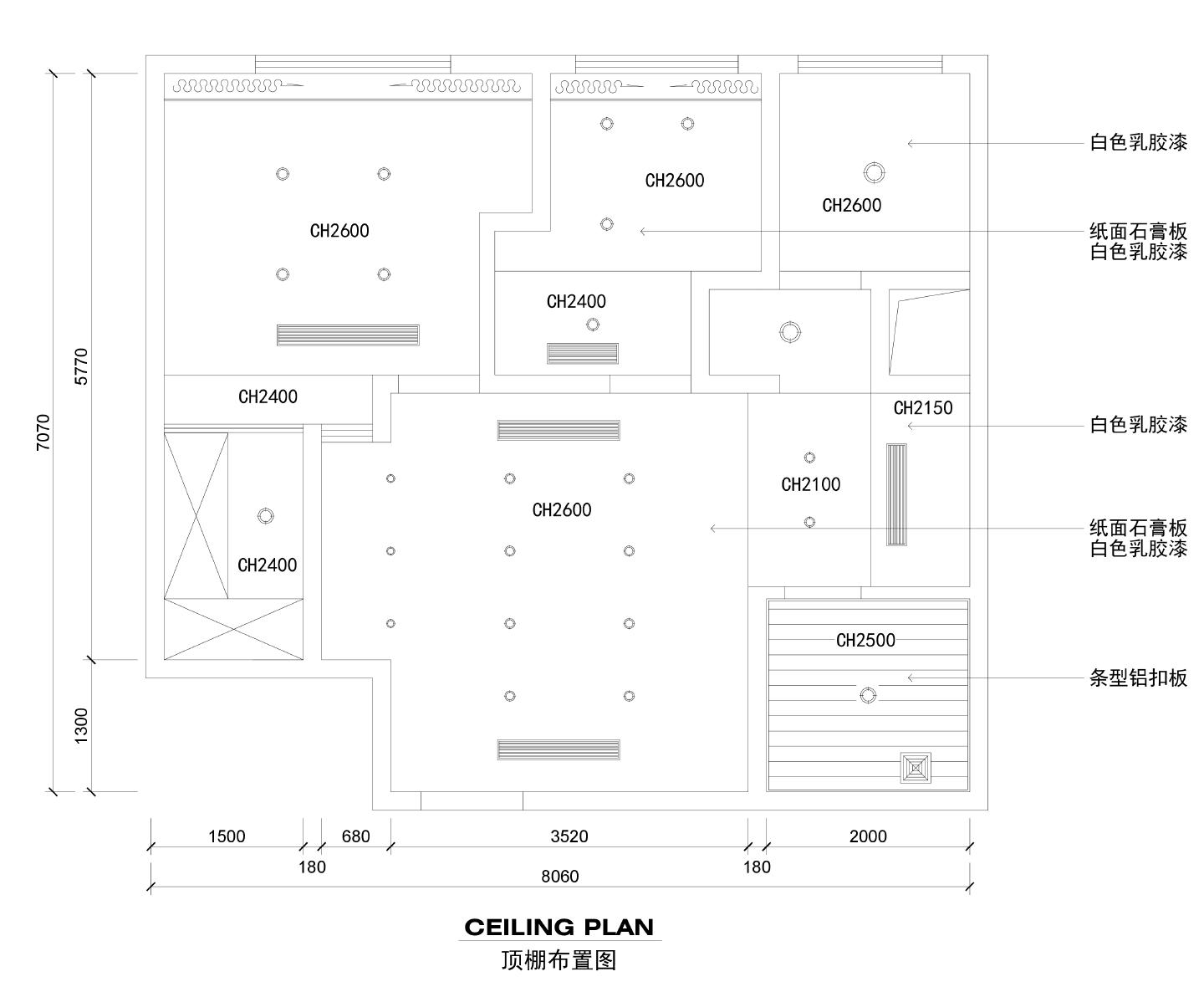 2居室实用户型装饰施工设计CAD图
