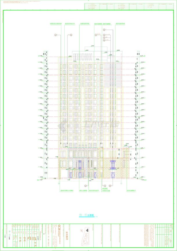 某商业一期7号楼建筑平立面图纸-图二