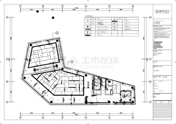 南昌新力铂园项目销售中心-平面装饰施工CAD图-图二