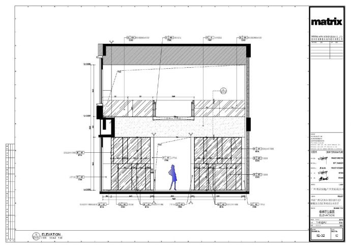 华润广州天河奥体项目(商住区)8号地块示范区售楼处室内设计-立面装饰施工CAD图_图1