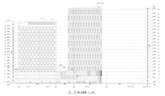 宁波高新区远大中心项目-8.9号楼建施立面CAD图_图1