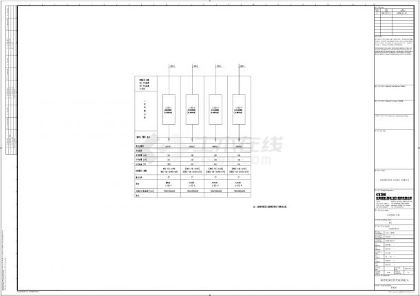 百度国际大厦A座-E1001～E1004地下室动力系统CAD图-图一