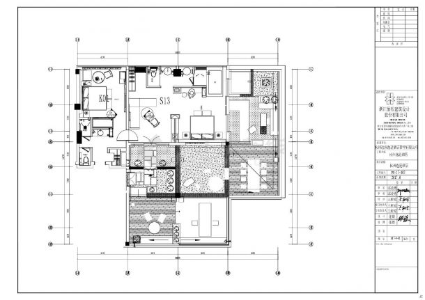 杭州逸廷酒店公区施工图 S17装饰设计施工CAD图-图二