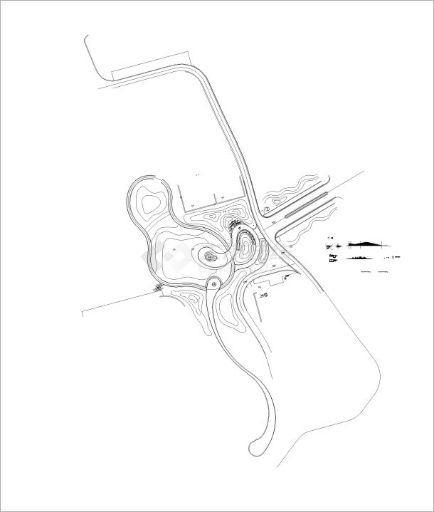 科技产业园区江景园景观工程 水电图纸-图一