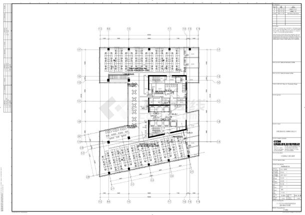 百度国际大厦东塔楼-30F～屋面塔楼高区综合布线及建筑设备监控系统平面CAD图-图一