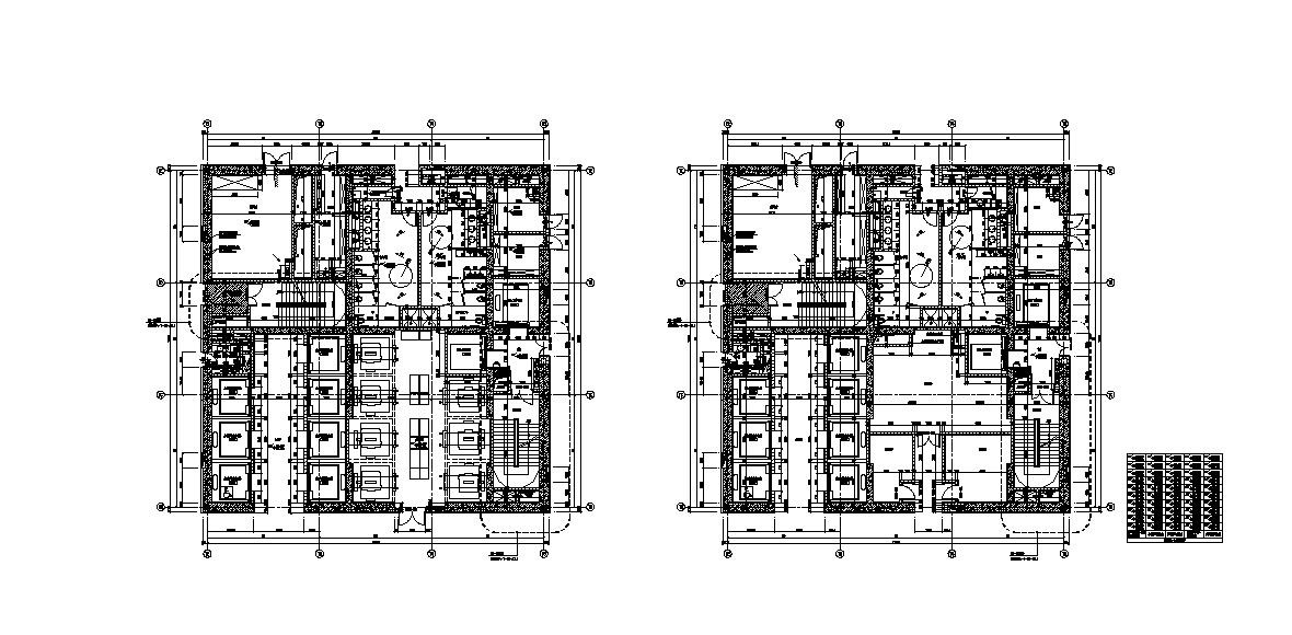 某广场塔楼平面建筑图