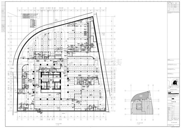 升龙环球大厦-E-400地下三层平时动力平面CAD图-图一