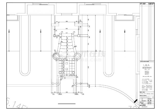 某某别墅一期工程施工图-标准入口平面图CAD图-图二