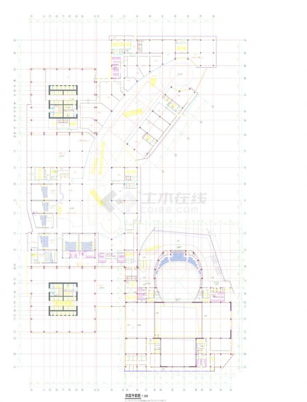 某城市大型剧场建筑设计详图-图二