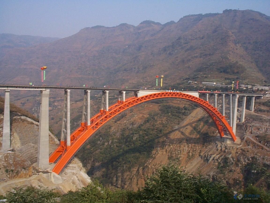 110下承式钢管拱桥景观效果图图片素材-编号10415484-图行天下