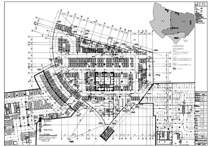 天和国际中心-地下室建施平面CAD图_图1