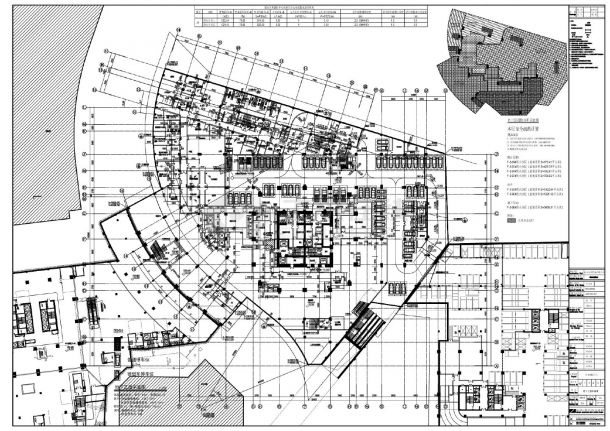 天和国际中心-地下室建施平面CAD图-图二