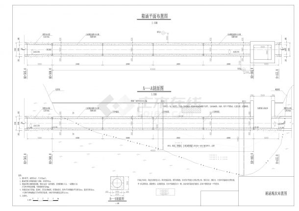 电站引水箱涵技施设计图纸-图一