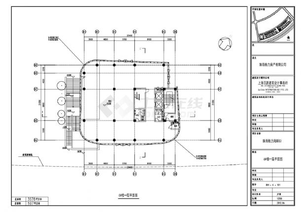 珠海格力海岸S3地块-6号楼建施平立剖CAD图-图一