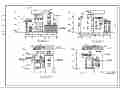 某地三层坡屋顶别墅建筑设计施工图