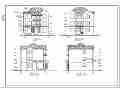 广州3层砖混结构别墅建筑设计方案图纸