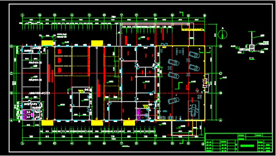 东营市某二层三菱汽车4s店建筑设计施工图
