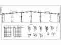 某地双坡双跨单层轻型门式钢架厂房结构方案图
