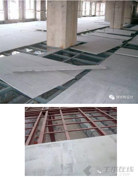 钢结构楼板施工工艺图片