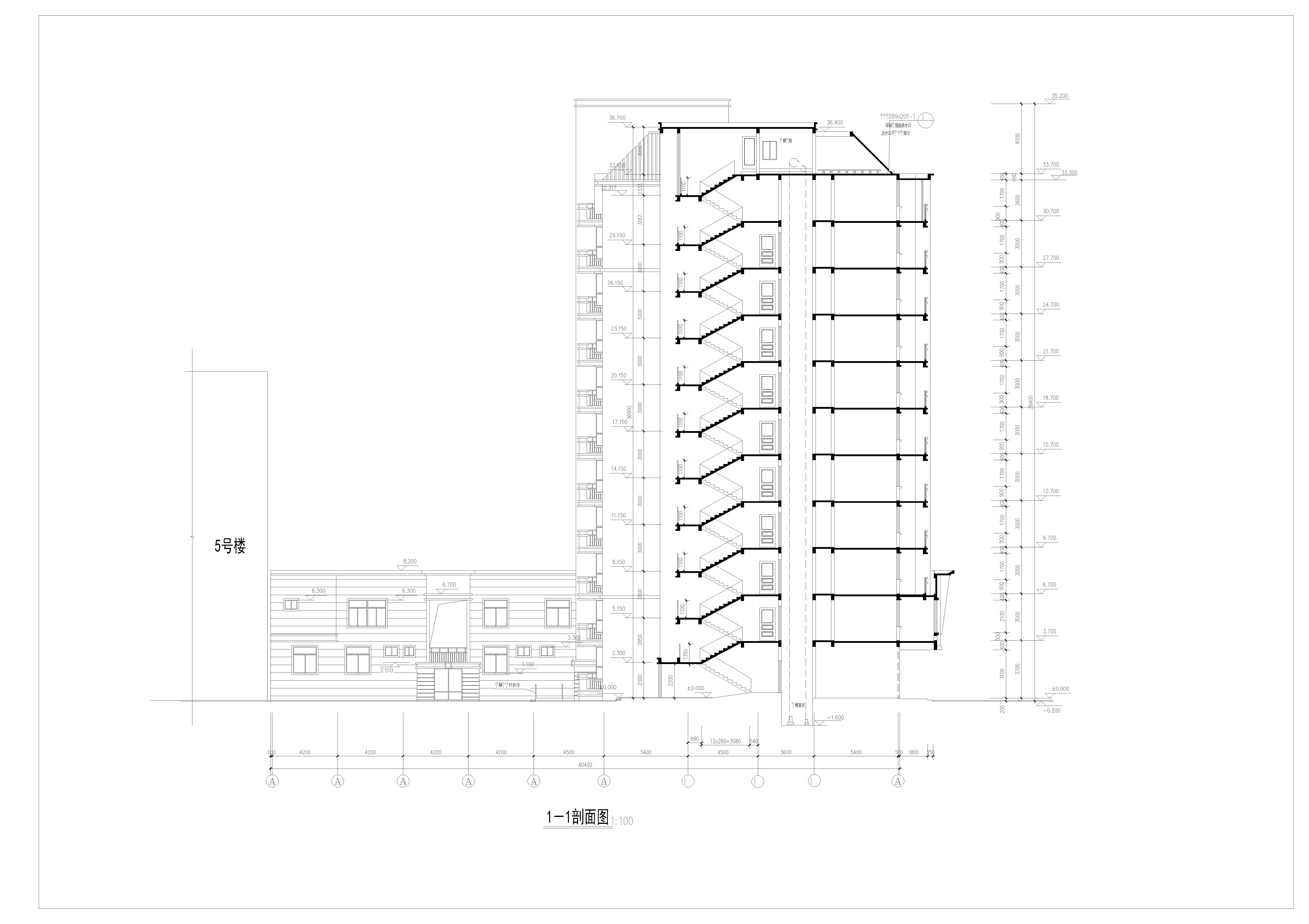 某高层住宅楼全套图CAD