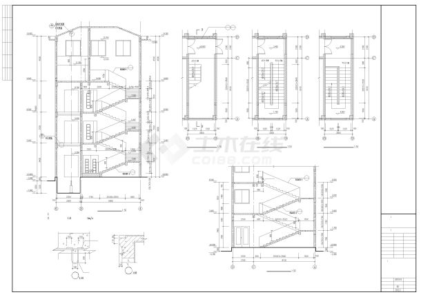 3层敬老院养老院建筑设计施工图-图二