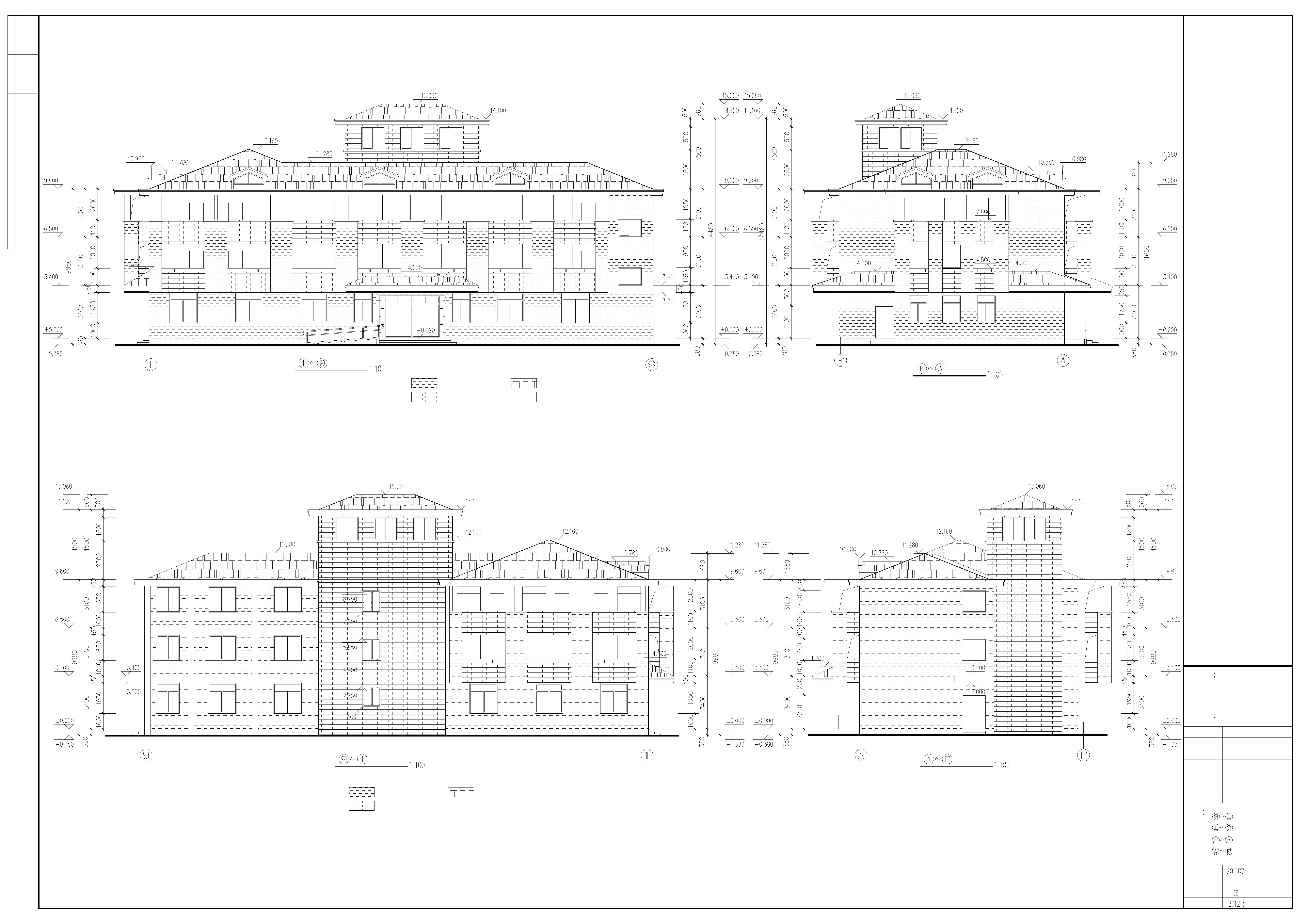 3层敬老院养老院建筑设计施工图