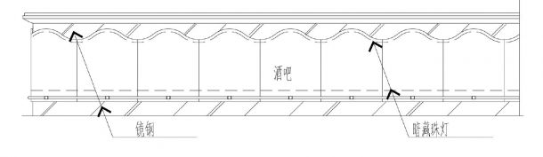 吧台建筑施工大样图例CAD图-图一