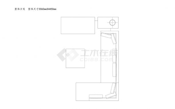 沙发类（整理图库）＆（平面）大型组合及大型异形沙发25个（二）CAD图-图一