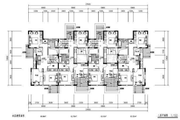 联排-N200-别墅户型CAD图.dwg-图二