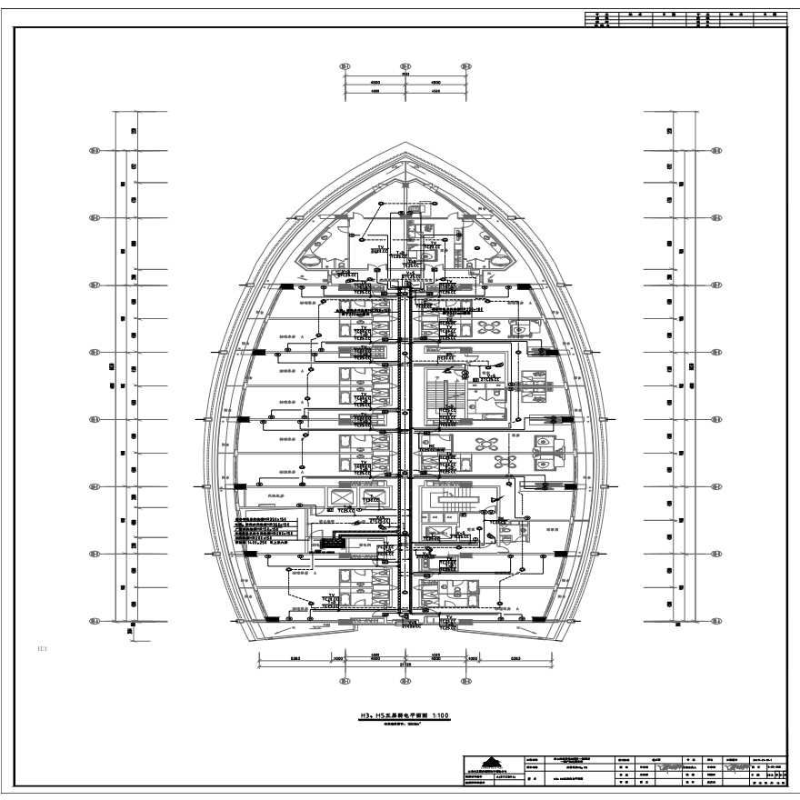 10-H3、H5五层弱电平面图.pdf-图一
