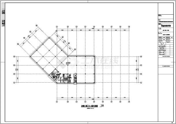 两江新区人才孵化中心建筑施工图设计1.2.4号楼平面图-图二