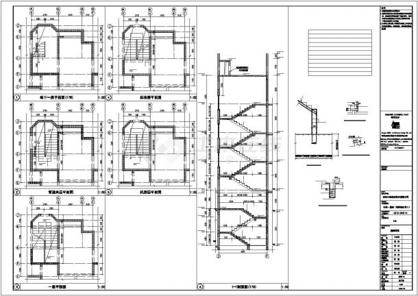高层住宅楼结构设计详图（共4张）-图二