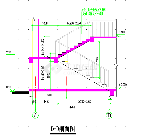 北方某地区4S店展厅建筑设计施工图-图一