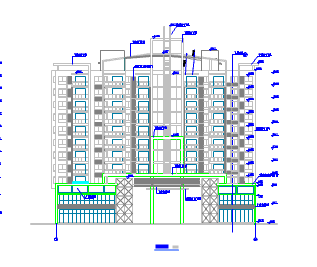 某地大型商住楼的详细建筑设计施工图_图1