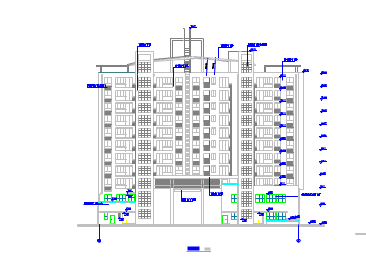 某地大型商住楼的详细建筑设计施工图-图二