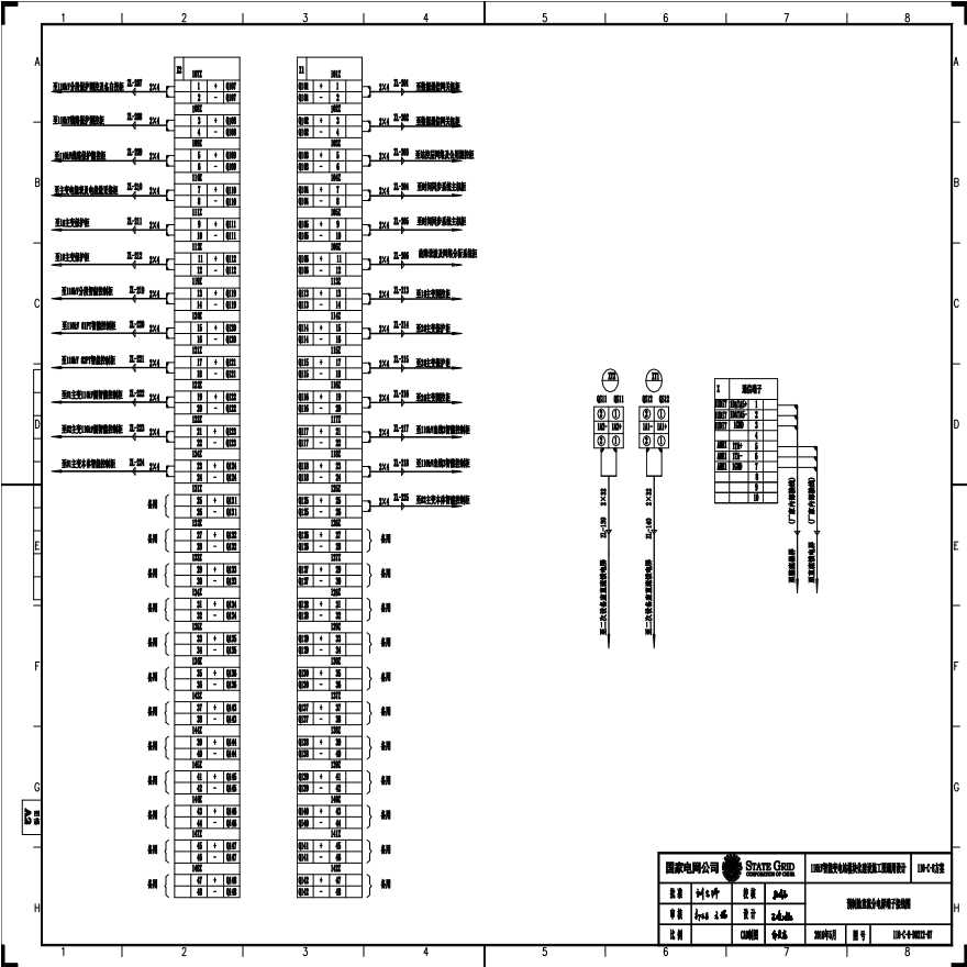 11012-07 预制舱直流分电屏端子接线图.pdf-图一