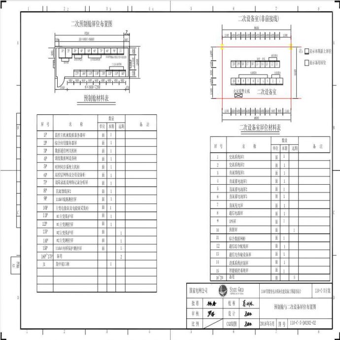 110-C-3-D0202-02 预制舱与二次设备屏位布置图.pdf_图1