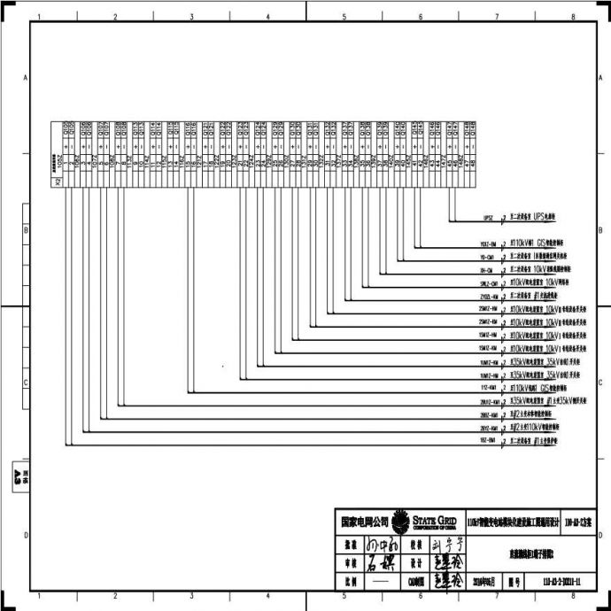 110-A3-2-D0211-11 直流馈线柜1端子排图2.pdf_图1