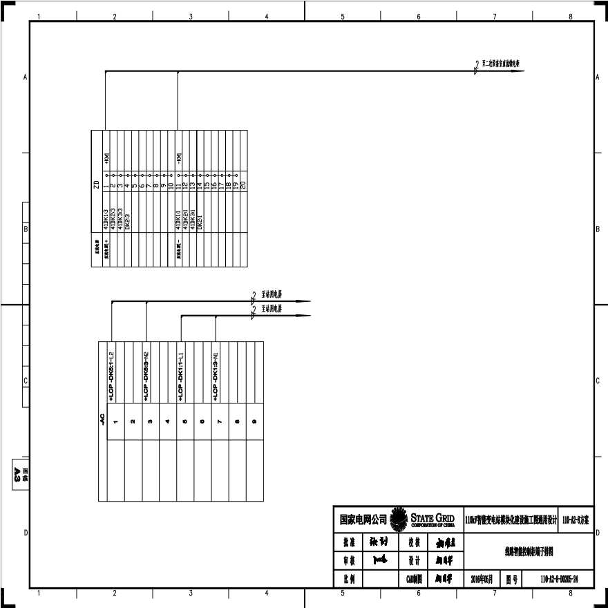 110-A2-8-D0205-24 线路智能控制柜端子排图.pdf-图一