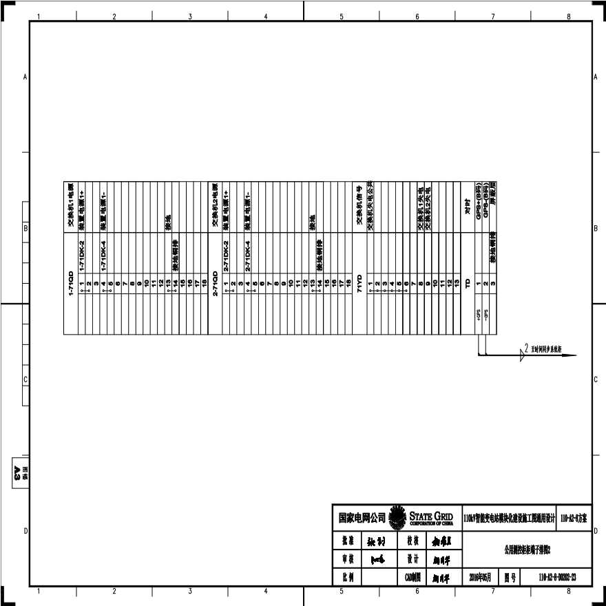 110-A2-8-D0202-23 公用测控柜端子排图2.pdf-图一