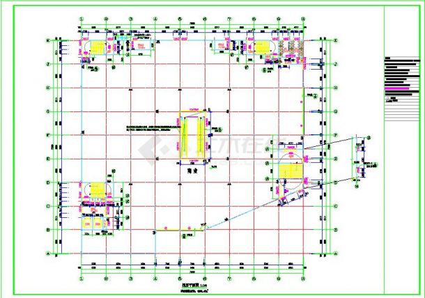 某市中心大型商业建筑施工图-图二