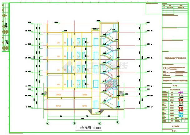 2栋高层+1栋多层办公楼建筑图-图二