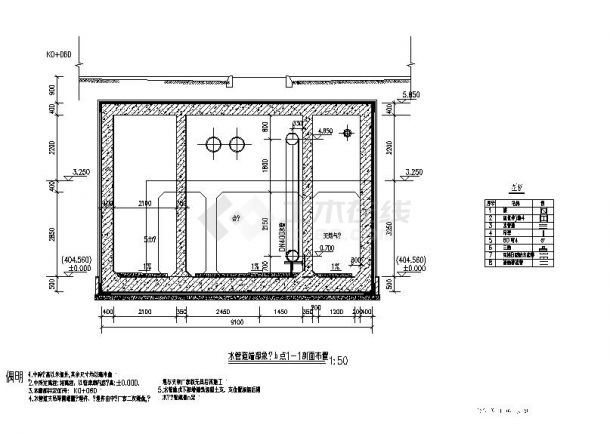 西安市某地甲级设计院综合管廊全专业设计施工图纸 （共五册）第五册 管线设计-图二