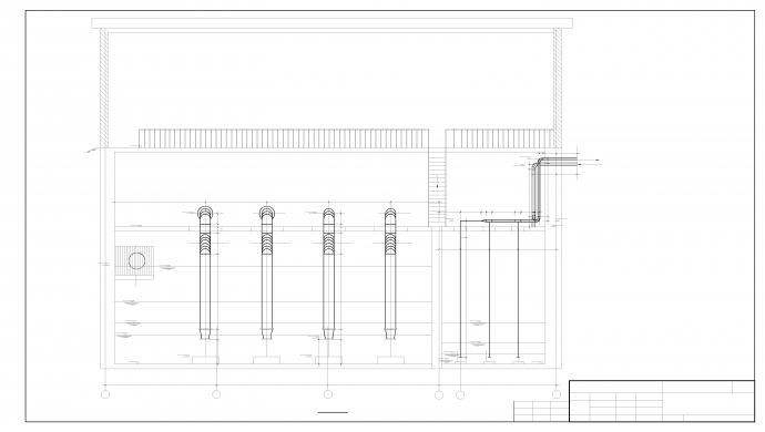 某市雨水泵站与生活污水泵站工艺施工图_图1