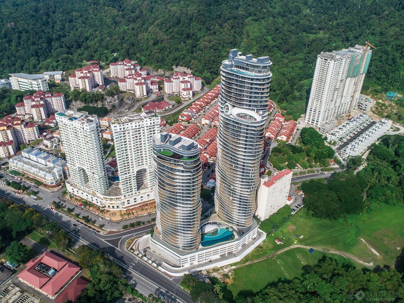 槟城最高双塔 arte s 公寓 spark 思邦建筑设计事务所