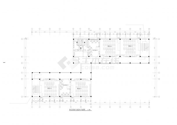 浙鱼浦小学综合楼暖通施工图)_CAD 5层-图一