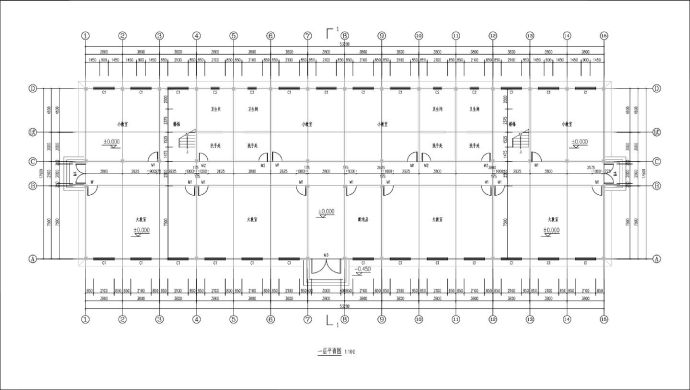 5692.38平米框架结构教学楼建筑图_图1