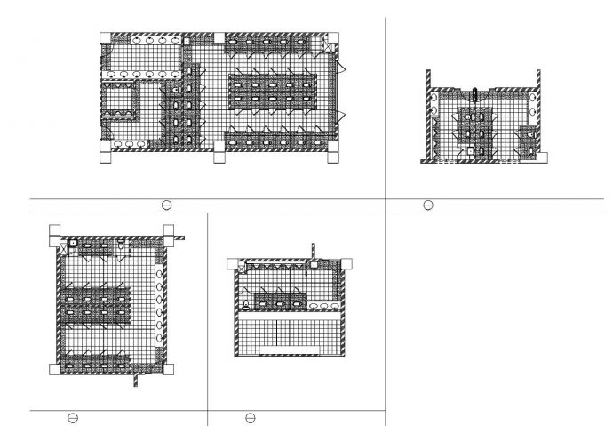 某建筑结构卫生间平面CAD图_图1