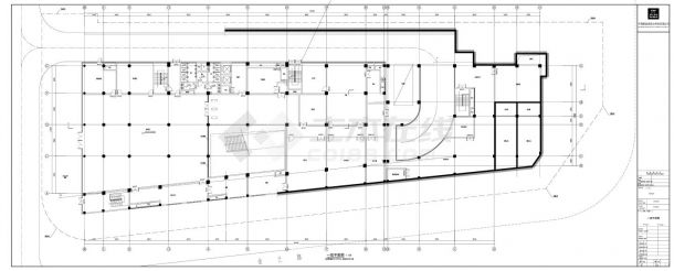 某图书馆建筑平面图CAD图-图二