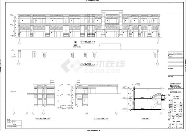 高新鼎盛铭城项目11栋楼商业网点建筑施工CAD图-图一